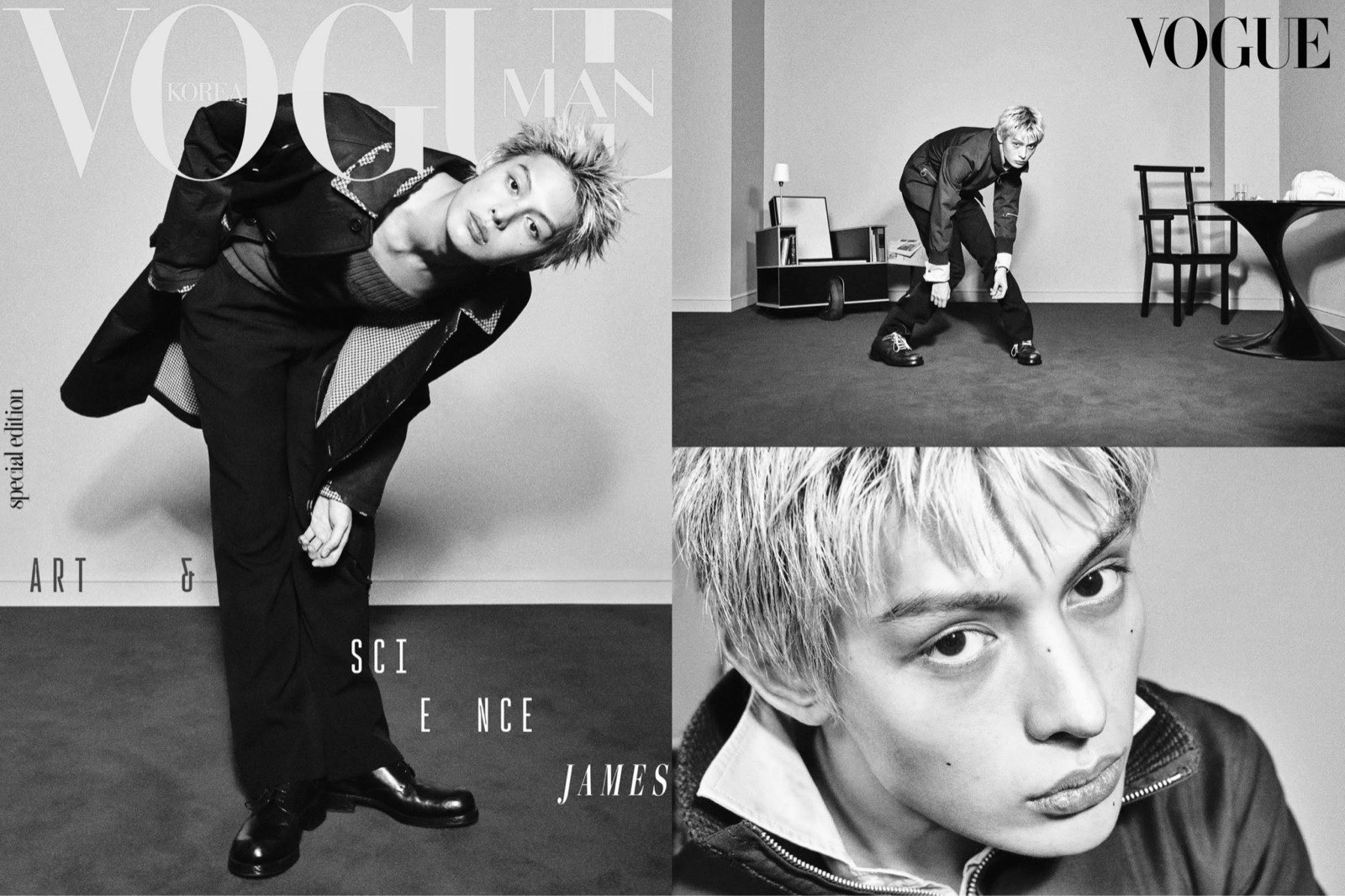 The Vogue Man Korea special edition cover featuring James of CORTIS