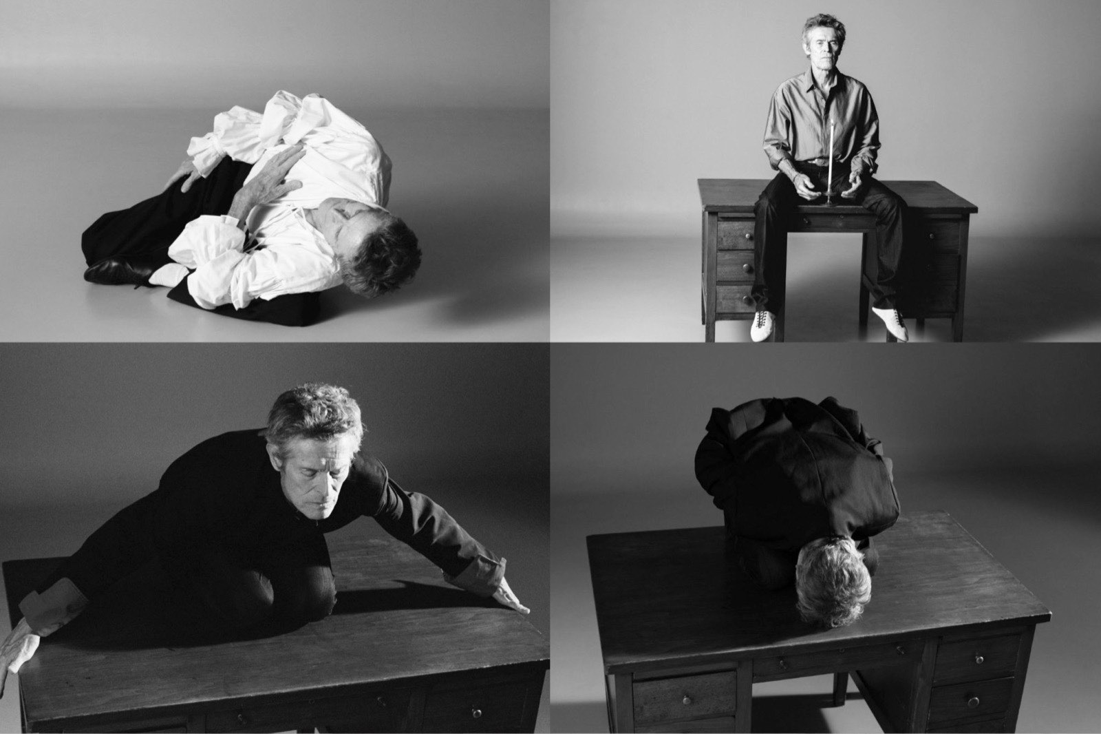 The Willem Dafoe photo series James of CORTIS used as his Weverse profile picture